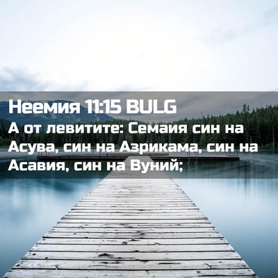 Picture 02 - Неемия 11:15 BULG - А от левитите: Семаия син - Bible Verse Picture