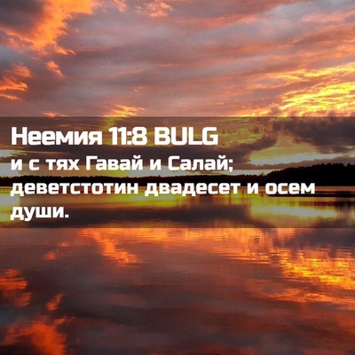 Picture 02 - Неемия 11:8 BULG - и с тях Гавай и Салай; - Bible Verse Picture