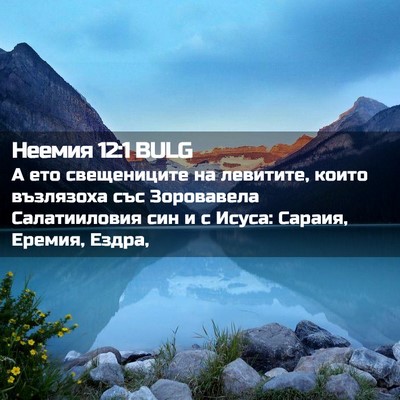 Picture 02 - Неемия 12:1 BULG - А ето свещениците на - Bible Verse Picture