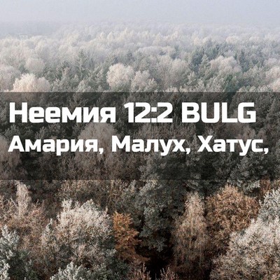 Picture 02 - Неемия 12:2 BULG - Амария, Малух, - Bible Verse Picture