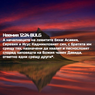 Picture 02 - Неемия 12:24 BULG - А началниците на левитите - Bible Verse Picture