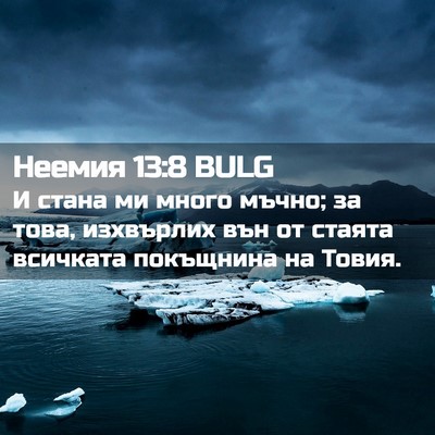 Picture 02 - Неемия 13:8 BULG - И стана ми много мъчно; за - Bible Verse Picture