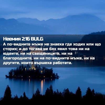 Picture 02 - Неемия 2:16 BULG - А по-видните мъже не знаеха - Bible Verse Picture