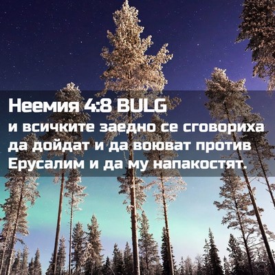 Picture 02 - Неемия 4:8 BULG - и всичките заедно се - Bible Verse Picture