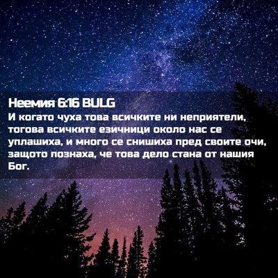 Picture 02 - Неемия 6:16 BULG - И когато чуха това - Bible Verse Picture