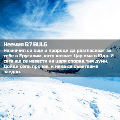 Picture 02 - Неемия 6:7 BULG - Назначил си още и пророци - Bible Verse Picture