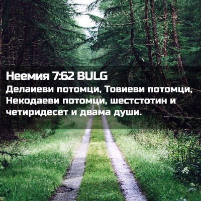 Picture 02 - Неемия 7:62 BULG - Делаиеви потомци, Товиеви - Bible Verse Picture