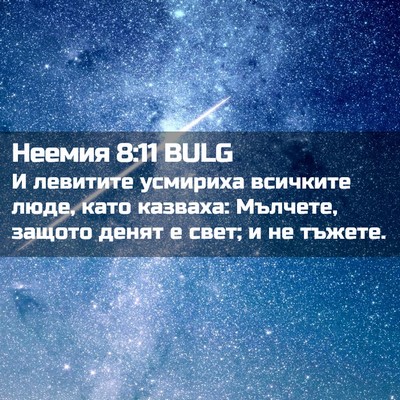 Picture 02 - Неемия 8:11 BULG - И левитите усмириха - Bible Verse Picture
