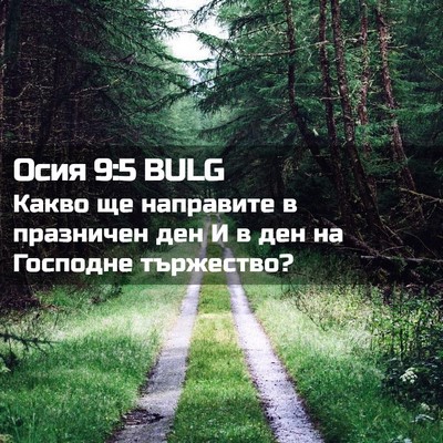 Picture 02 - Осия 9:5 BULG - Какво ще направите в - Bible Verse Picture