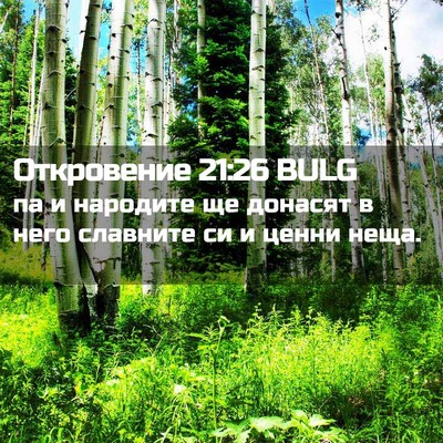Picture 02 - Откровение 21:26 BULG - па и народите ще донасят в - Bible Verse Picture