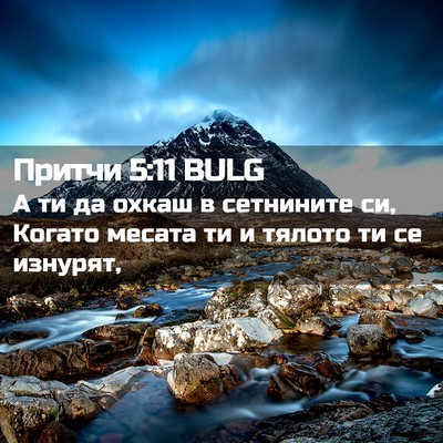 Picture 02 - Притчи 5:11 BULG - А ти да охкаш в сетнините - Bible Verse Picture