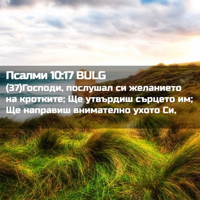 Picture 02 - Псалми 10:17 BULG - (37)Господи, послушал си - Bible Verse Picture