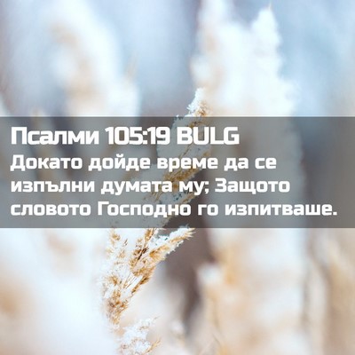 Picture 02 - Псалми 105:19 BULG - Докато дойде време да се - Bible Verse Picture