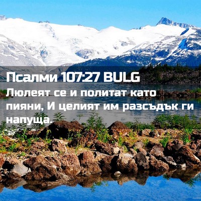 Picture 02 - Псалми 107:27 BULG - Люлеят се и политат като - Bible Verse Picture