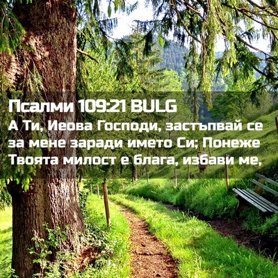 Picture 02 - Псалми 109:21 BULG - А Ти, Иеова Господи, - Bible Verse Picture