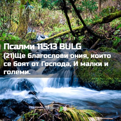 Picture 02 - Псалми 115:13 BULG - (21)Ще благослови ония, - Bible Verse Picture