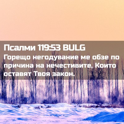 Picture 02 - Псалми 119:53 BULG - Горещо негодувание ме обзе - Bible Verse Picture
