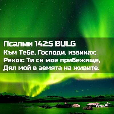 Picture 02 - Псалми 142:5 BULG - Към Тебе, Господи, извиках; - Bible Verse Picture