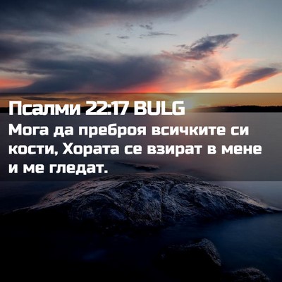 Picture 02 - Псалми 22:17 BULG - Мога да преброя всичките - Bible Verse Picture