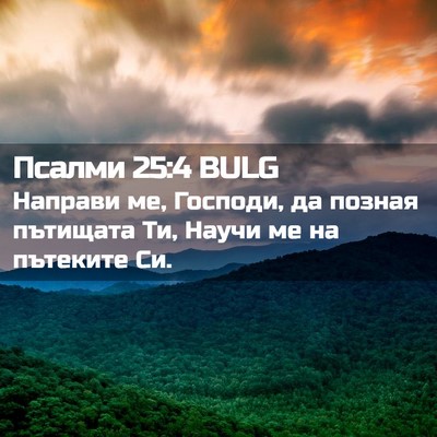Picture 02 - Псалми 25:4 BULG - Направи ме, Господи, да - Bible Verse Picture