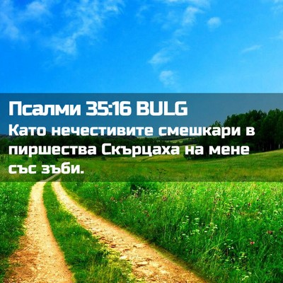 Picture 02 - Псалми 35:16 BULG - Като нечестивите смешкари - Bible Verse Picture
