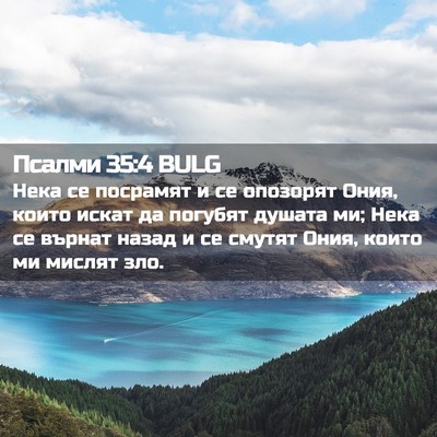 Picture 02 - Псалми 35:4 BULG - Нека се посрамят и се - Bible Verse Picture