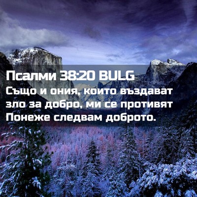 Picture 02 - Псалми 38:20 BULG - Също и ония, които въздават - Bible Verse Picture