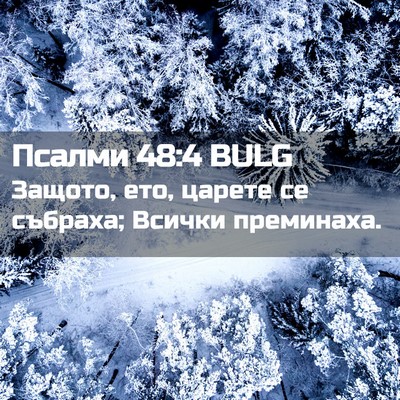Picture 02 - Псалми 48:4 BULG - Защото, ето, царете се - Bible Verse Picture