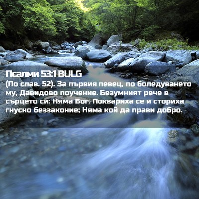 Picture 02 - Псалми 53:1 BULG - (По слав. 52). За първия - Bible Verse Picture