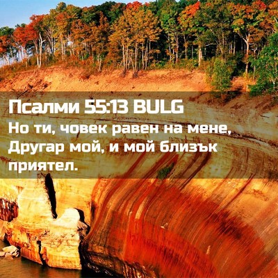 Picture 02 - Псалми 55:13 BULG - Но ти, човек равен на мене, - Bible Verse Picture