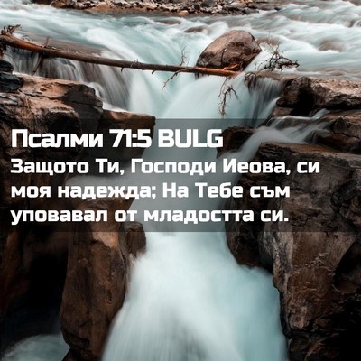 Picture 02 - Псалми 71:5 BULG - Защото Ти, Господи Иеова, - Bible Verse Picture