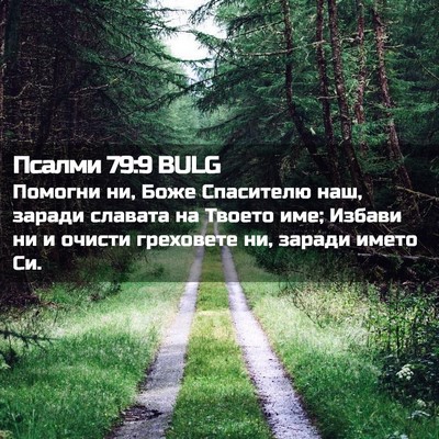 Picture 02 - Псалми 79:9 BULG - Помогни ни, Боже Спасителю - Bible Verse Picture