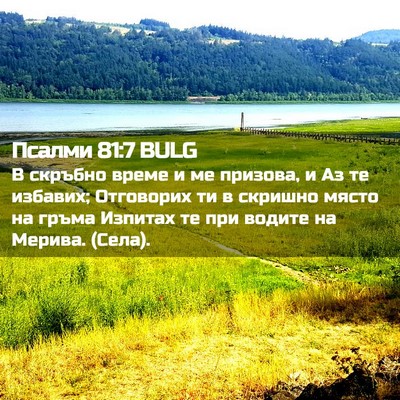 Picture 02 - Псалми 81:7 BULG - В скръбно време и ме - Bible Verse Picture