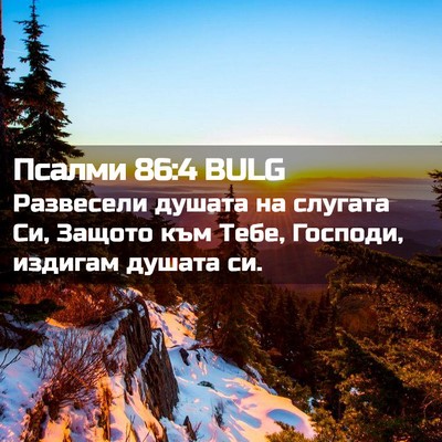 Picture 02 - Псалми 86:4 BULG - Развесели душата на - Bible Verse Picture