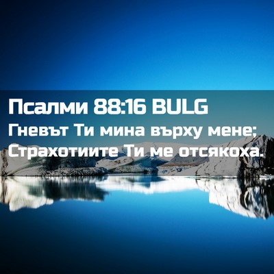 Picture 02 - Псалми 88:16 BULG - Гневът Ти мина върху мене; - Bible Verse Picture