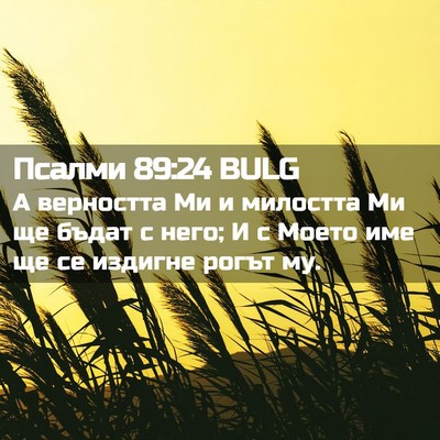 Picture 02 - Псалми 89:24 BULG - А верността Ми и милостта - Bible Verse Picture