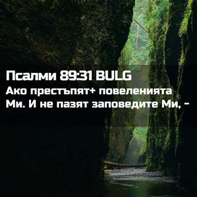 Picture 02 - Псалми 89:31 BULG - Ако престъпят+ повеленията - Bible Verse Picture