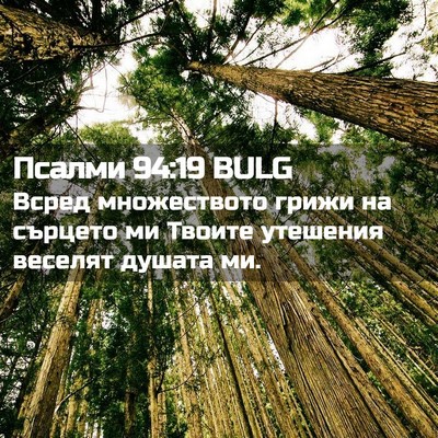 Picture 02 - Псалми 94:19 BULG - Всред множеството грижи на - Bible Verse Picture