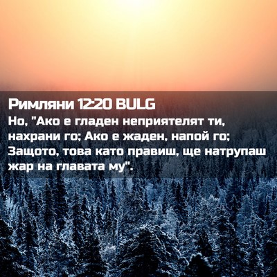 Picture 02 - Римляни 12:20 BULG - Но, 