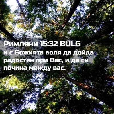 Picture 02 - Римляни 15:32 BULG - и с Божията воля да дойда - Bible Verse Picture