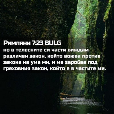 Picture 02 - Римляни 7:23 BULG - но в телесните си части - Bible Verse Picture