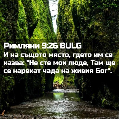 Picture 02 - Римляни 9:26 BULG - И на същото място, гдето им - Bible Verse Picture