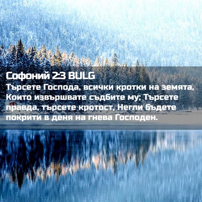 Picture 02 - Софоний 2:3 BULG - Търсете Господа, всички - Bible Verse Picture