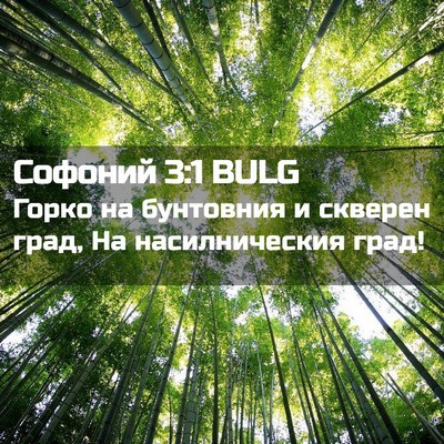 Picture 02 - Софоний 3:1 BULG - Горко на бунтовния и - Bible Verse Picture