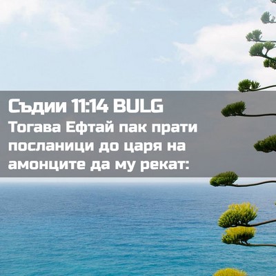 Picture 02 - Съдии 11:14 BULG - Тогава Ефтай пак прати - Bible Verse Picture