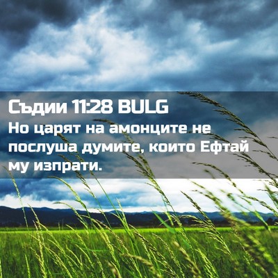 Picture 02 - Съдии 11:28 BULG - Но царят на амонците не - Bible Verse Picture