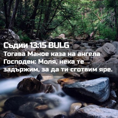 Picture 02 - Съдии 13:15 BULG - Тогава Маное каза на - Bible Verse Picture