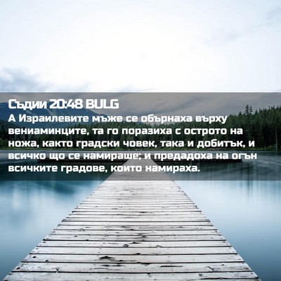 Picture 02 - Съдии 20:48 BULG - А Израилевите мъже се - Bible Verse Picture