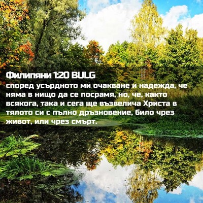 Picture 02 - Филипяни 1:20 BULG - според усърдното ми - Bible Verse Picture