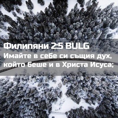 Picture 02 - Филипяни 2:5 BULG - Имайте в себе си същия дух, - Bible Verse Picture